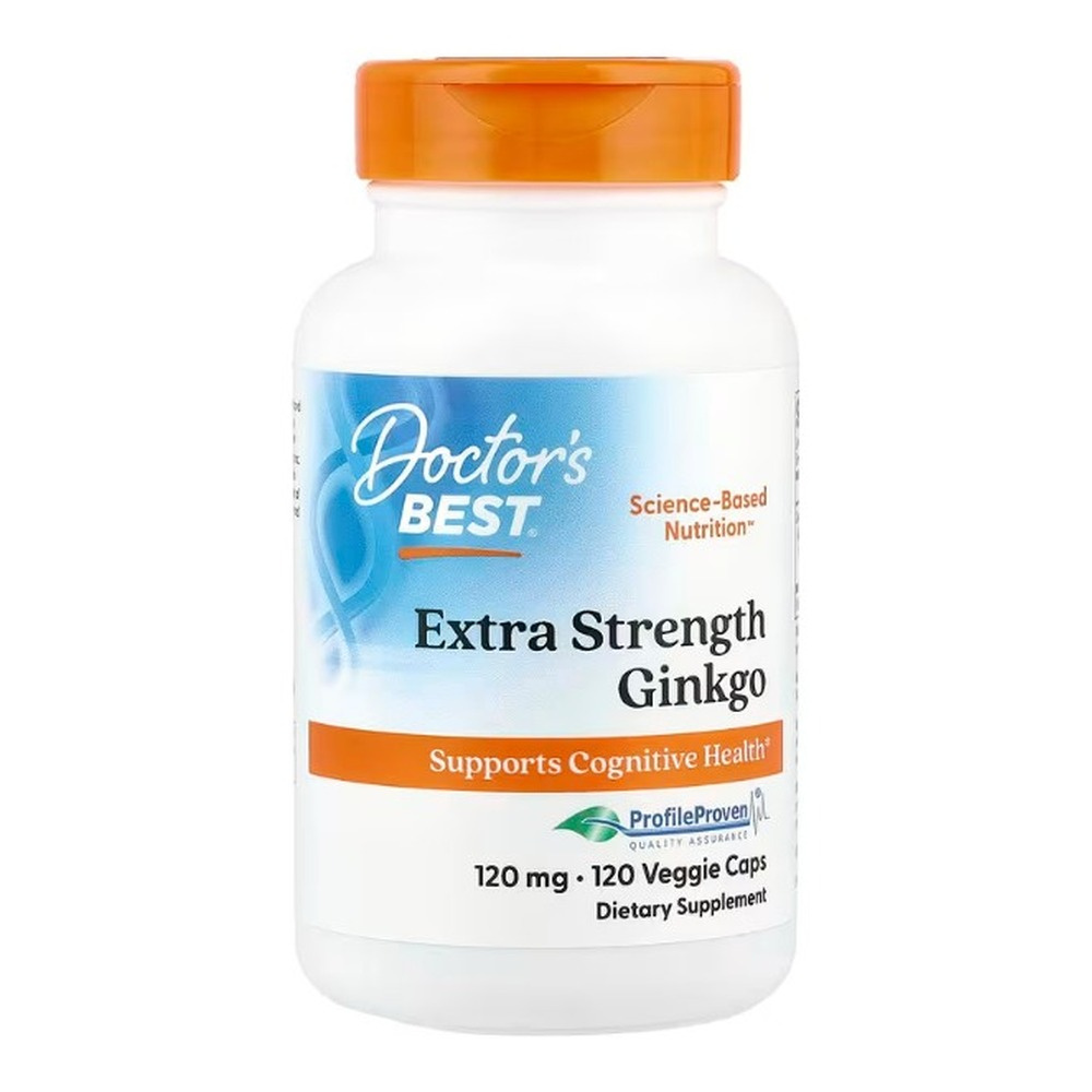 Doctor's Best Extra Strength Ginkgo, 120mg Kapsułki 120 kapsułek