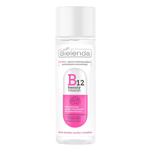 Bielenda B12 Beauty Vitamin Vitamin Micellar Water for Makeup Removal for Very Dry and Sensitive Skin 200ml Best Before 31.10.26