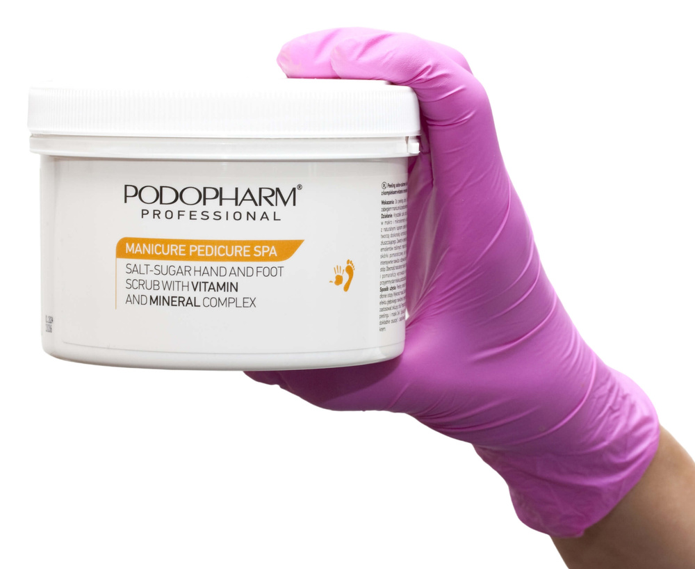 Podopharm Professional Peeling Solno-Cukrowy do Dłoni i Stóp z Kompleksem Witamin i Minerałów 600g