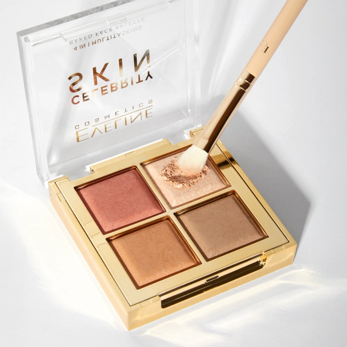 Eveline Celebrity Skin Wypiekana Paleta Wielofunkcyjna do Konturowania 4w1 16g