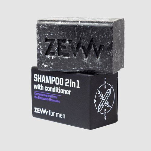 Zew for Men 2in1 Shampoo and Conditioner with Natural Oils and Charcoal from Bieszczady Mountains 85ml