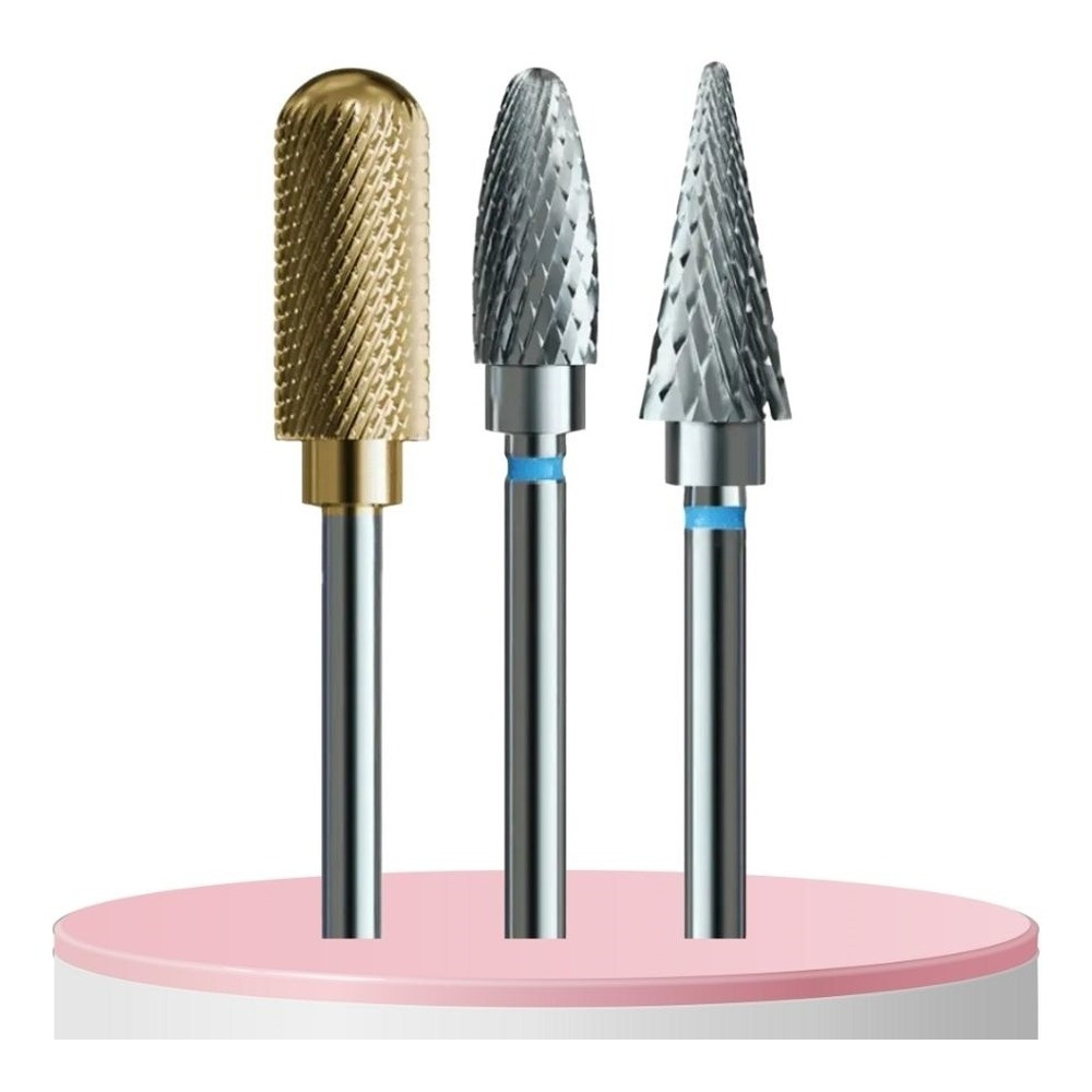 IQ Nails Carbide & Diamond Nail Drill Bit Set 3 pcs