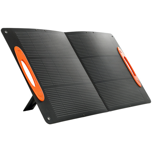 HOMCOM 100W Portable Solar Panel, Foldable Solar Charger with USB-A & USB-C Fast Charging Output, IP67 Waterproof for Mobile Phone Power Bank Flashlight Fans Camping Backpacking Hiking