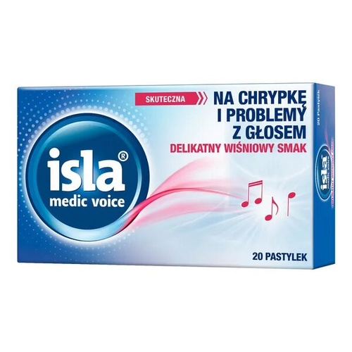 Isla Medic Voice for Hoarseness and Voice Problems for Adults and Children over 6 Years of Age 20 Lozenges Best Before 30.09.26
