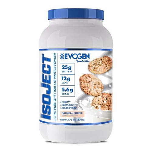 Evogen IsoJect Whey Protein Isolate Oatmeal Cookie for Muscle Growth and Recovery 800g