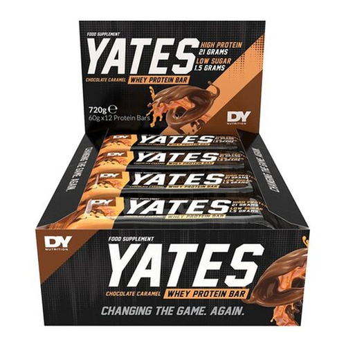Dorian Yates Yates Bar Protein Bar Chocolate Caramel 12 x 60g