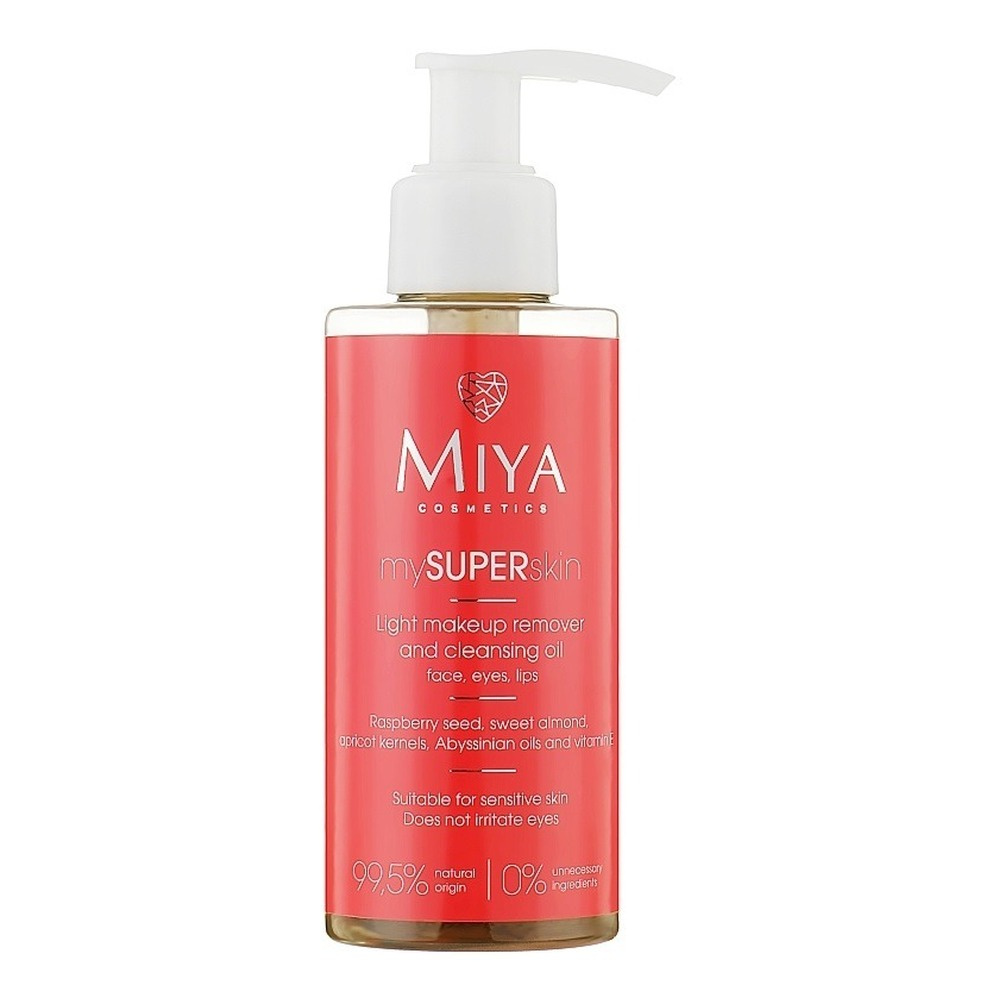 MIYA mySUPERskin Lekki Olejek do Demakijażu i Oczyszczania Twarzy Oczu i Ust dla Każdego Rodzaju Skóry140ml
