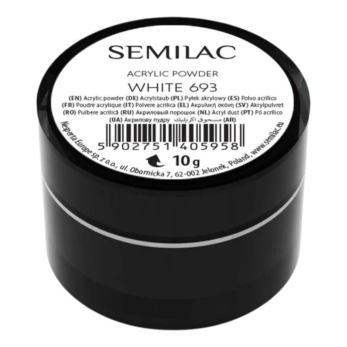 Semilac Acrylic Powder 693 White 10g