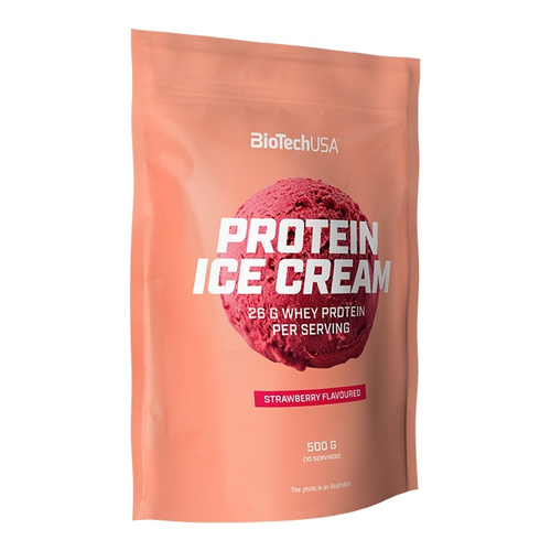 BioTechUSA Protein Ice Cream, Strawberry 500g