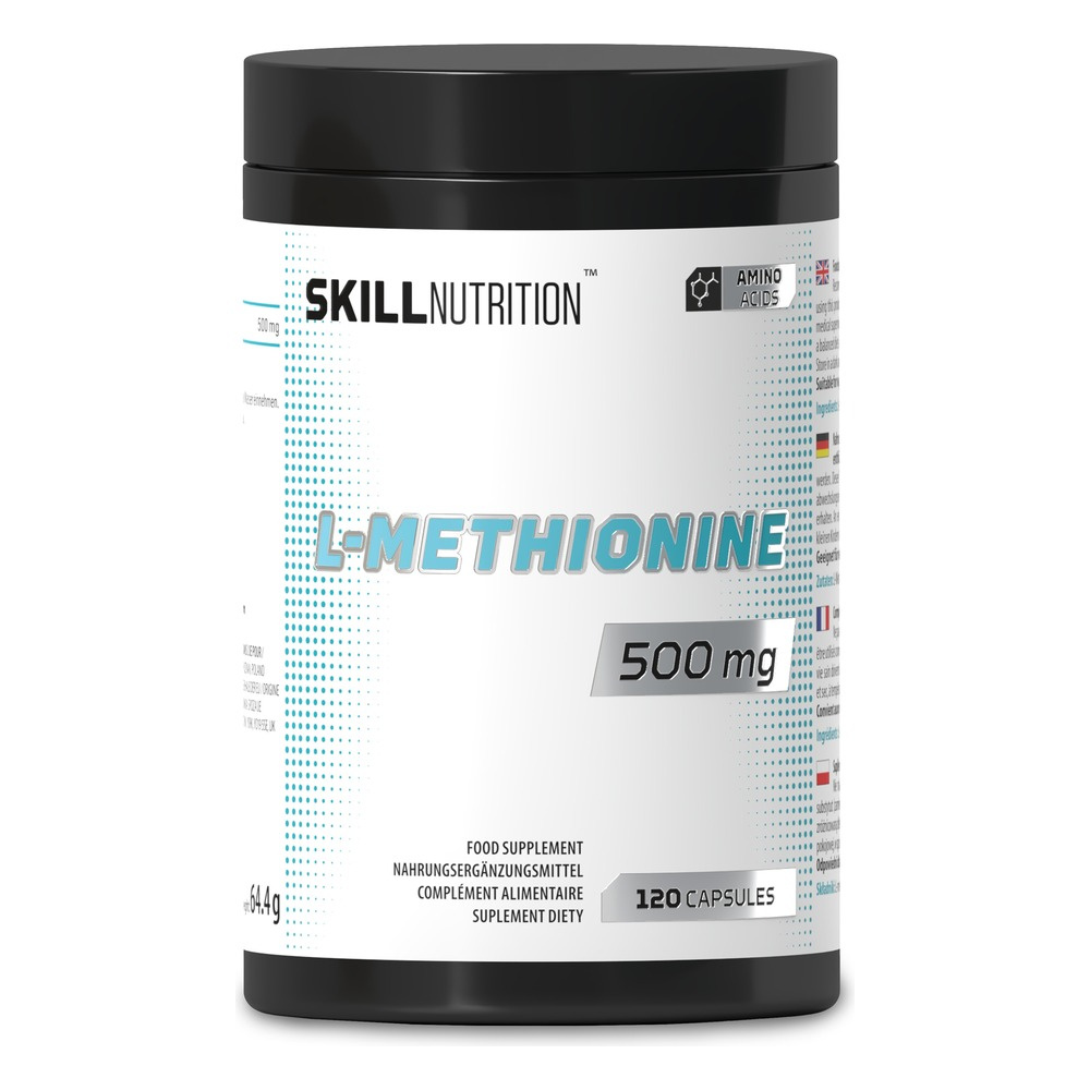 Skill Nutrition L-Methionine 500mg 120 Vegan Capsules