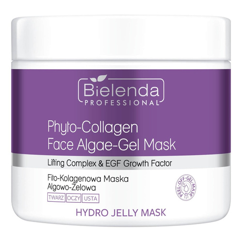 Bielenda Professional Hydro Jelly Firming Algae-Gel Mask Phyto-Collagen and EGF Growth Factor 190g