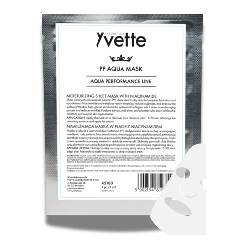 Yvette Aqua Performance Hydrating Mask 1pc