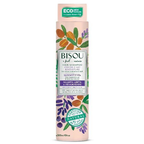 BISOU Coloured Hair Shampoo Protect&Moisturize Fixes Hair Color Perf Shine 300ML