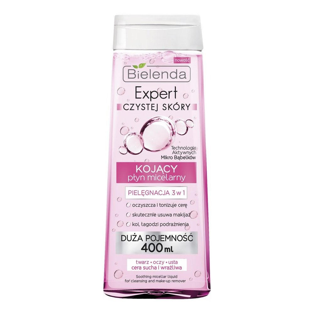 Bielenda Clean Skin Expert Soothing Micellar Water 3in1 400ml