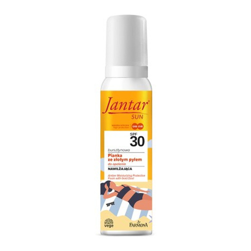 Jantar Sun Bursztynowa Nawilżająca Pianka Ochronna ze Złotym Pyłem SPF 30 150ml