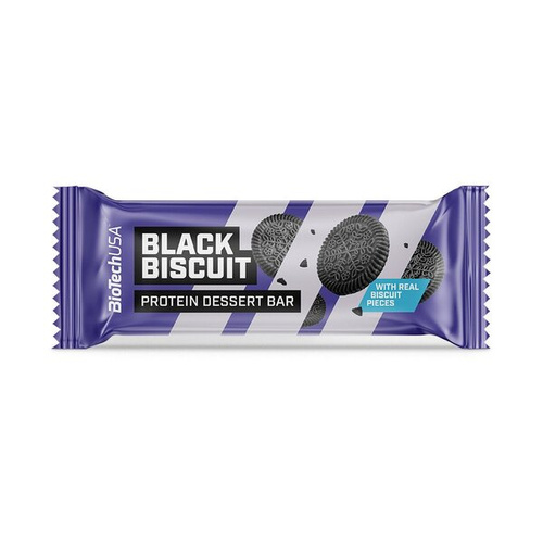BioTechUSA Protein Dessert Bar Black Biscuit High Protein Snack 20 x 50g