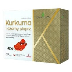 Biovitum, Turmeric and black pepper, 60 capsules