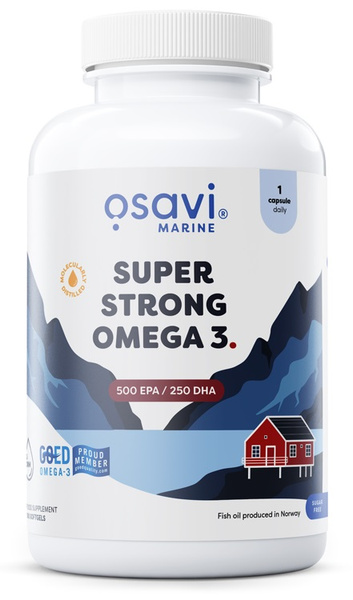 Osavi Super Strong Omega 3 500 EPA / 250 DHA for Heart and Brain Support 180 Softgels