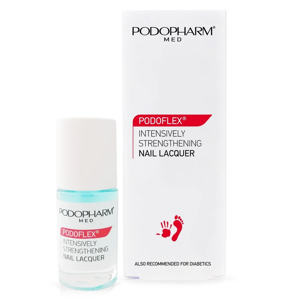 Podopharm Med Podoflex Intensywnie Wzmacniający Lakier dla Suchych Łamiących i Rozdwajających się Paznokci 9ml
