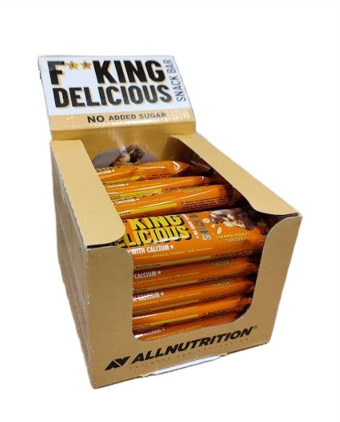 AllNutrition Fitking Delicious Snack Bar Caramel Peanut Baton bez Dodatku Cukru 24x40g