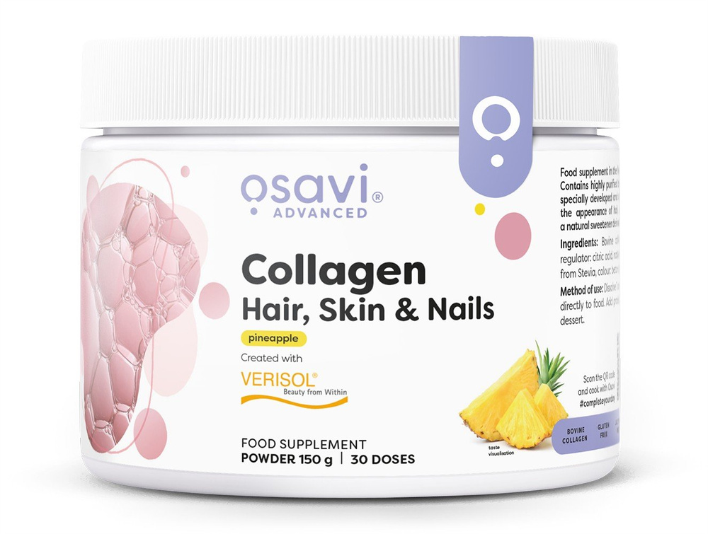 Osavi Collagen Peptides Collagen Hair Skin and Nails Pineapple 150g