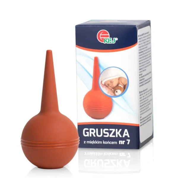 Gruszka z Miękkim Końcem Nr 7 do Udrażniania Dróg Oddechowych dla Dzieci 1 Sztuka