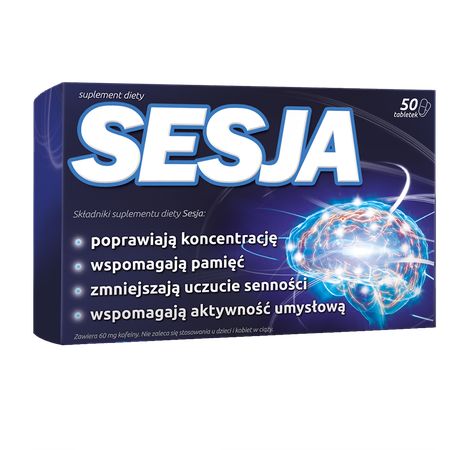 Sesja Wspomaga Pamięć i Koncentrację 50 Tabletek