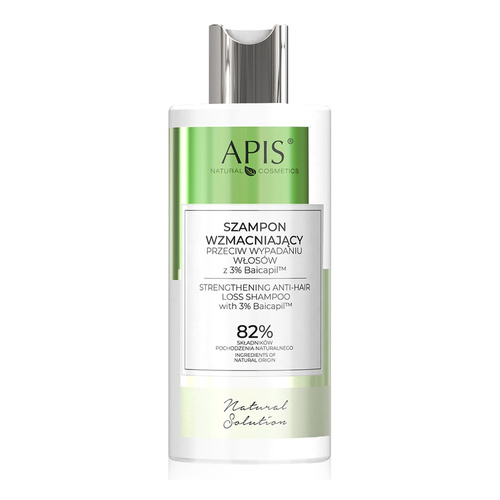 Apis Natural Solution Strengthening Shampoo with 3% Baicapil™ for Weakened Hair Prone to Loss 300ml