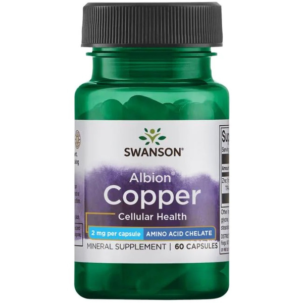 Swanson Albion Copper 2mg 60 Capsules