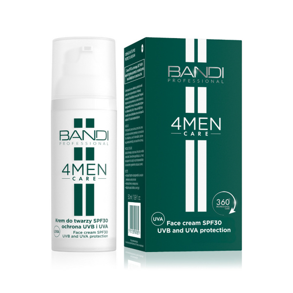 Bandi 4Men Care Face Ochronny Krem do Twarzy SPF30 UVB UVA 50ml