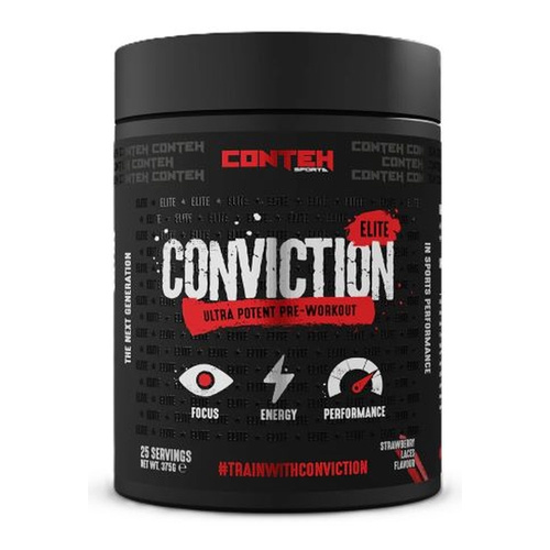 Conteh Sports Conviction Elite Pre-Workout Powder for Energy and Focus 400g