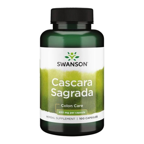 Swanson Cascara Sagrada 450mg Wspomaga Funkcjonowanie Jelit 100 Kapsułek