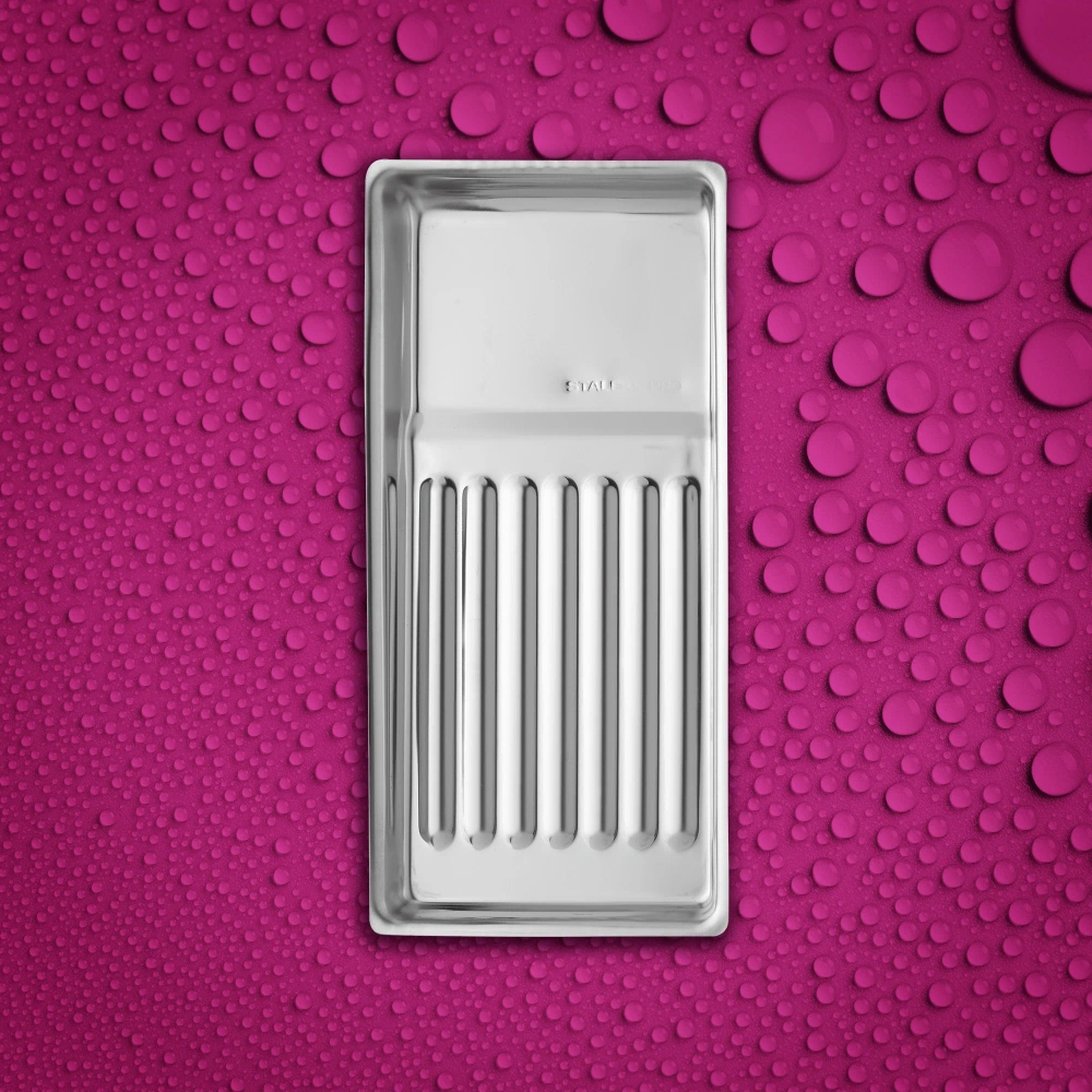 Staleks Pro Expert Tool Tray Type 1 Stainless Steel Instrument Tray 195x90x19 mm