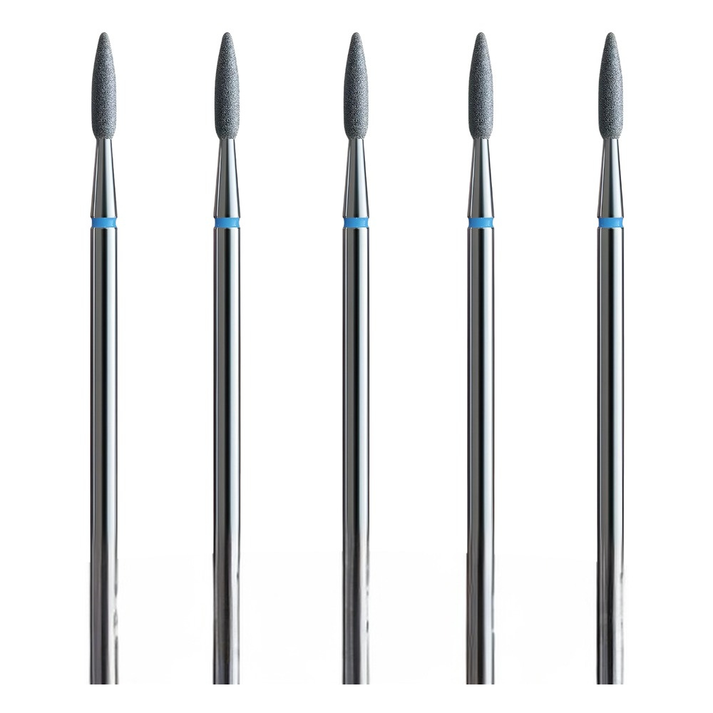 IQ Nails Long Flame Diamond Diamond Drill Bits For Cuticles 5 Pieces