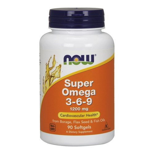 NOW Foods Super Omega 3-6-9 1200mg Na Zdrową Skórę i Odporność 90 Kapsułek