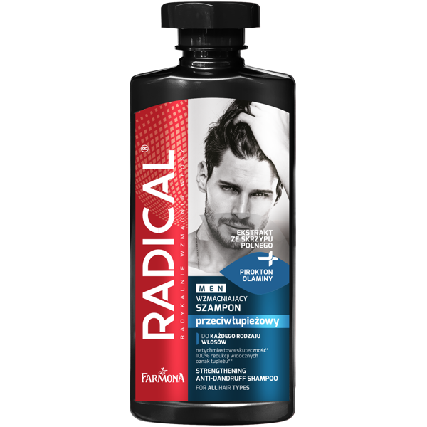 FARMONA Radical Men Szampon wzmacniający przeciwłupieżowy dla mężczyzn 400ml