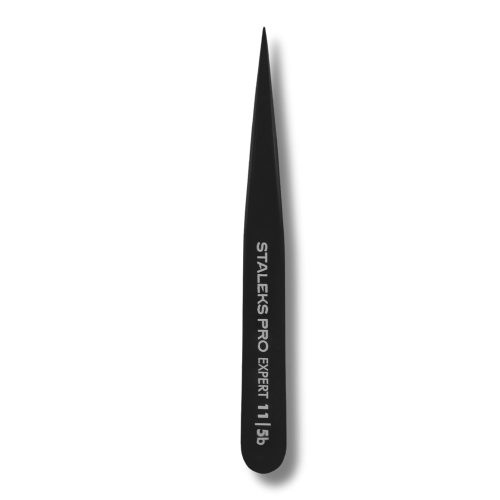 Staleks Pro Pęseta do Brwi Czarna EXPERT 11 TYPE 5 Punktowa 1 Sztuka