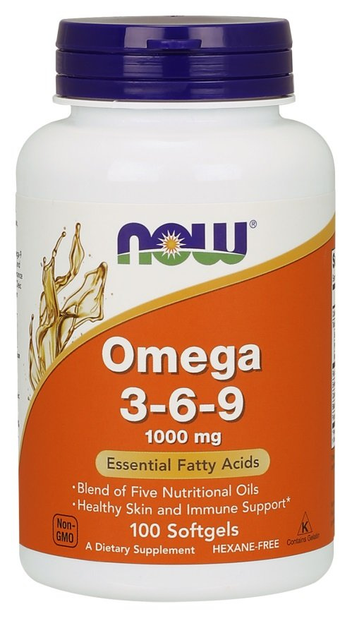 Now Foods Omega 3-6-9 1000mg 100 Kapsułek