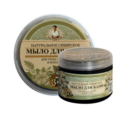 GRANDMA AGAFIA Natural Siberian Black Agafia Soap based on 37 herbs, 500ml