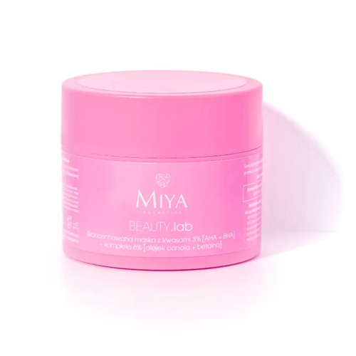 Miya BEAUTY.Lab Skoncentrowana Maska z Kwasami 3% AHA + BHA 50g