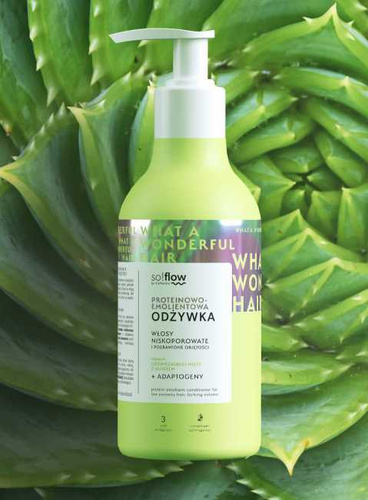 So!Flow Proteinowo - Emolientowa Odżywka do Włosów Niskoporowatych i Pozbawionych Objętości 400ml