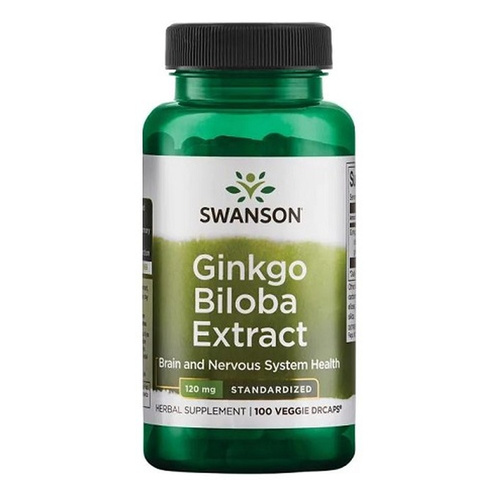 Swanson Ginkgo Biloba Extract 120mg 100 Vcapsules