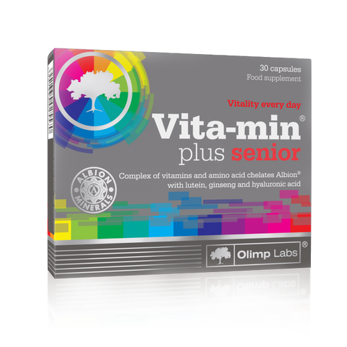 Olimp Vita-min Plus Senior Vitamins Complex for Every Day Vitality 30 Capsules