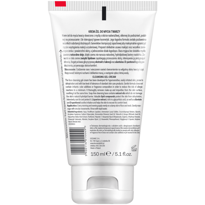 AA Help Atopic Skin Bezzapachowy Krem-Żel do Mycia Twarzy dla Skóry Wrażliwej 150ml