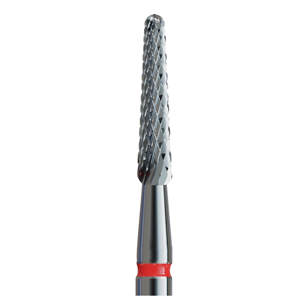 IQ Nails Tungsten Carbide Nail Drill Bit Fine Crosscut Rounded Cone 2.3mm for Manicure Pedicure 198.140.023 1 Piece