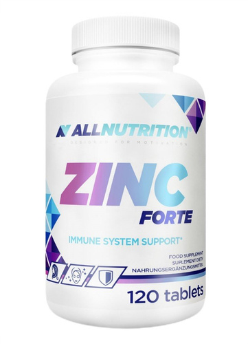 Allnutrition Cynk Forte Suplement z Cynkiem na Odporność i Zdrowie 120 Tabletek