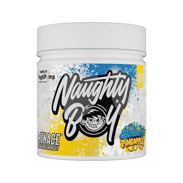 Naughty Boy Menace V2 Pre-Workout For Energy Pump and Focus Blueberry Pineapple 420g