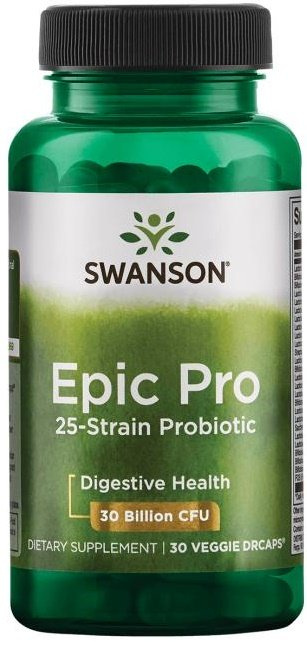 Swanson Epic Pro 25-Strain Probiotic 30 Capsules