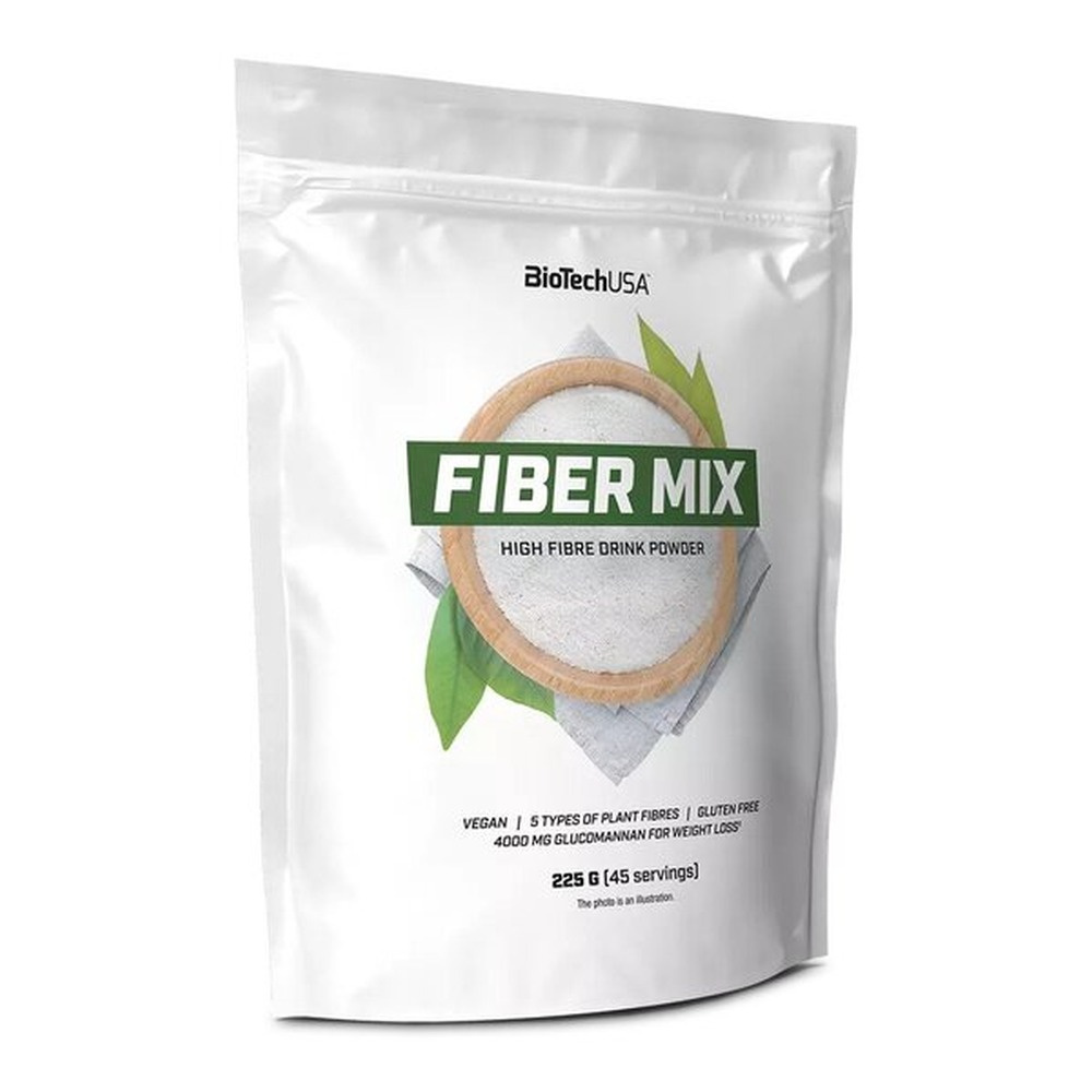 BioTechUSA Fiber Mix Plant Fibre Powder, Unflavored 225g