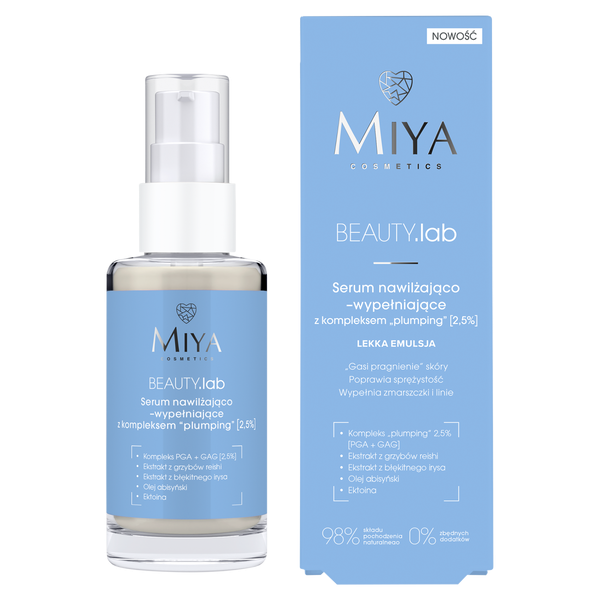 Miya BEAUTY.Lab Moisturizing and Filling Serum with Plumping Complex [2.5%] for All Skin Types 30ml